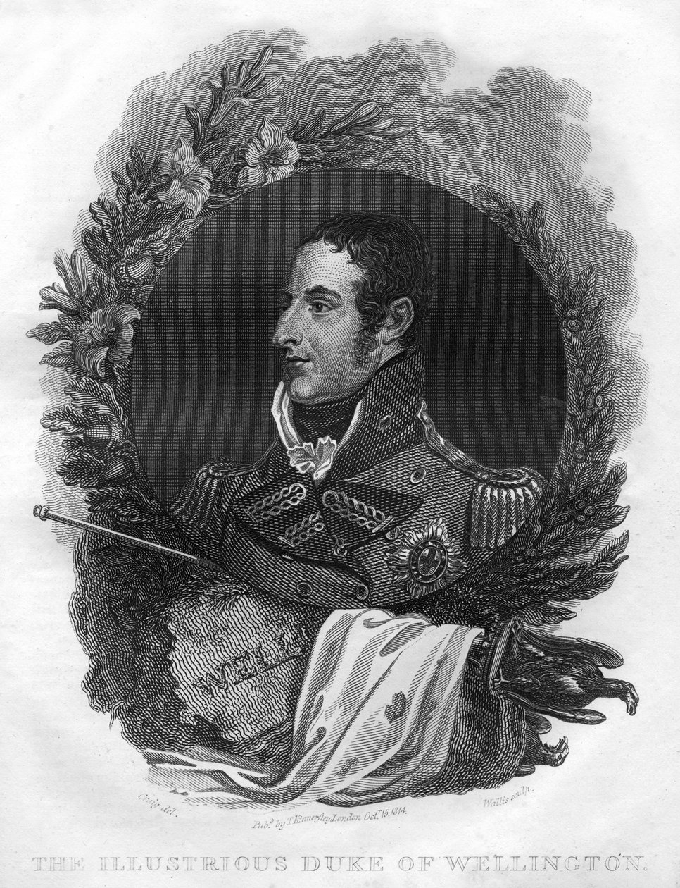 Arthur Wellesley, 1. książę Wellington 1769-1852, 1816. autorstwa T. Wallis