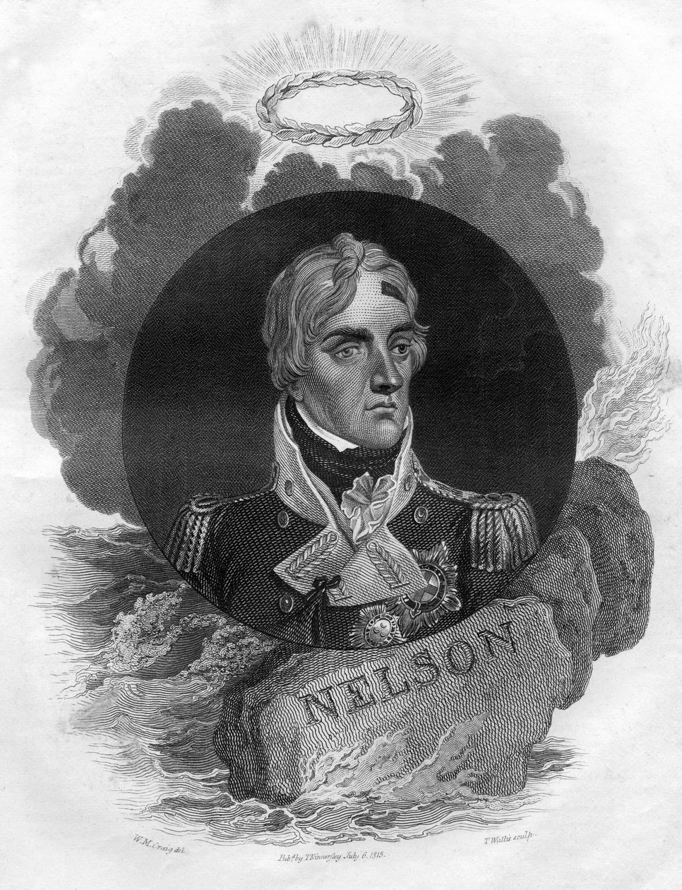 Lord Horatio Nelson, angielski dowódca marynarki wojennej, 1816 r. autorstwa T. Wallis