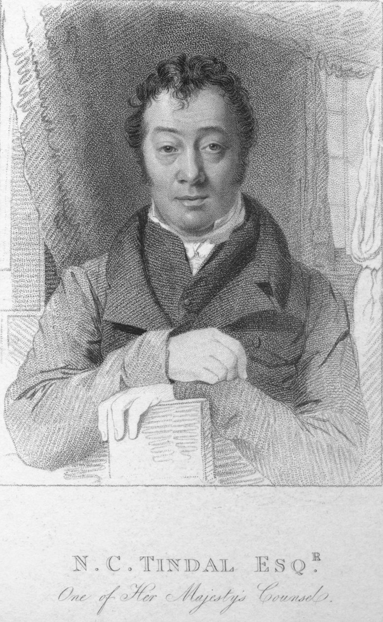 N. C. Tindal, Esq., Jeden z radców Jej Królewskiej Mości, c1820. autorstwa T. Wright