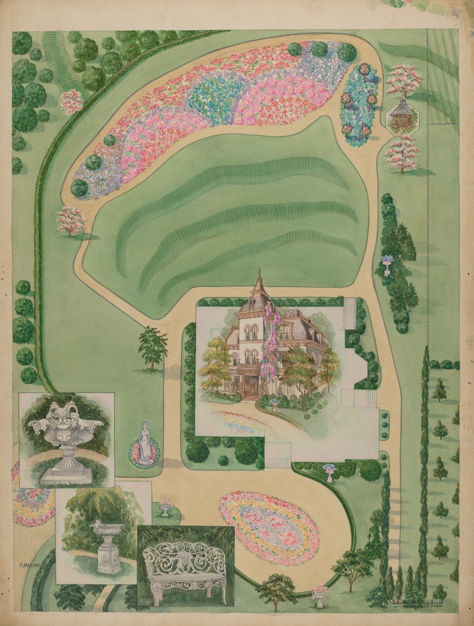 Posiadłość Williama A. Wheelocka, ok. 1930 r. 1936. autorstwa Tabea Hosier