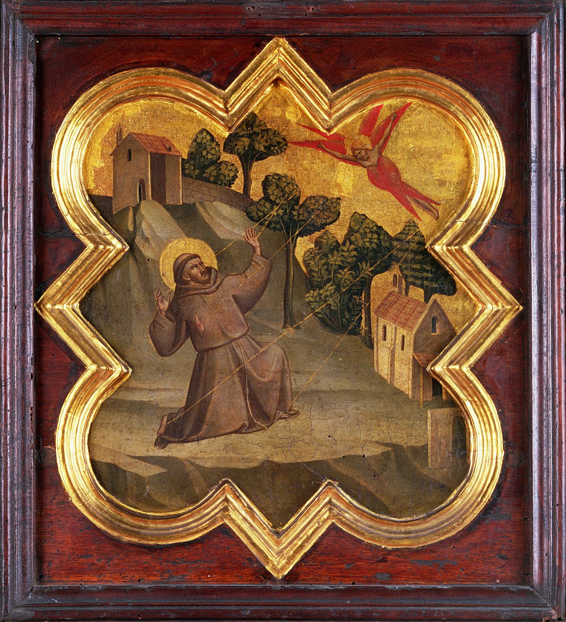 Stygmaty św. Franciszka (tempera na panelu) autorstwa Taddeo Gaddi