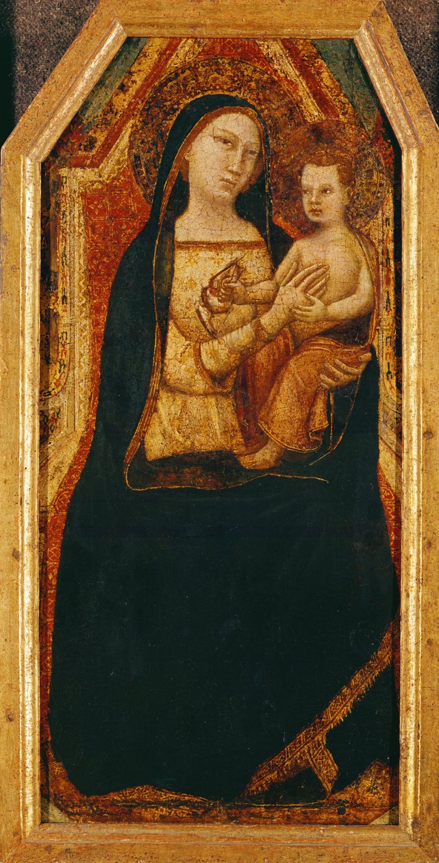 Dziewica z Dzieciątkiem (tempera na panelu) autorstwa Taddeo Gaddi