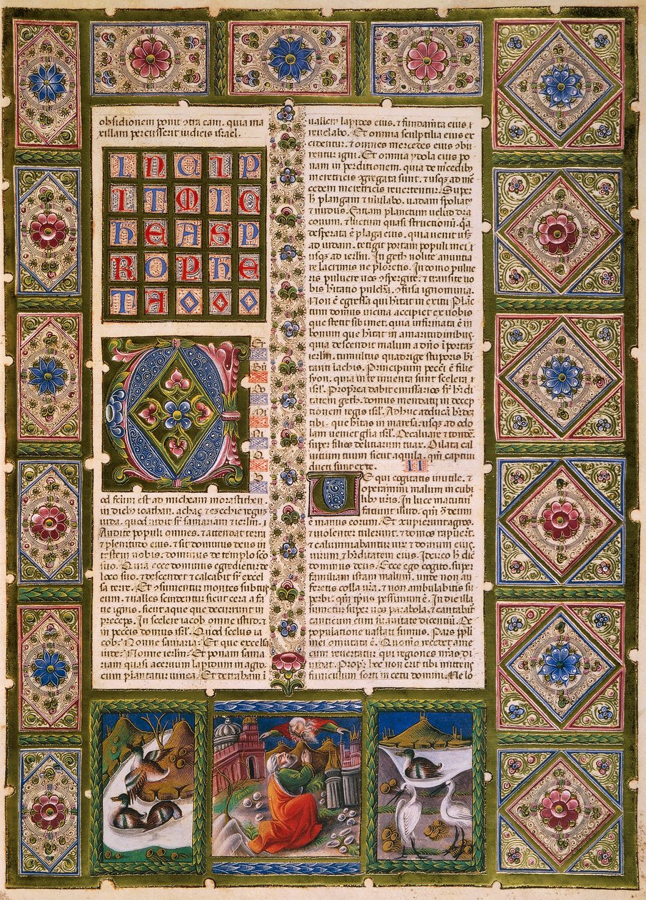 Incipit z II Księgi Machabejskiej, z tomu II Biblii Borso d