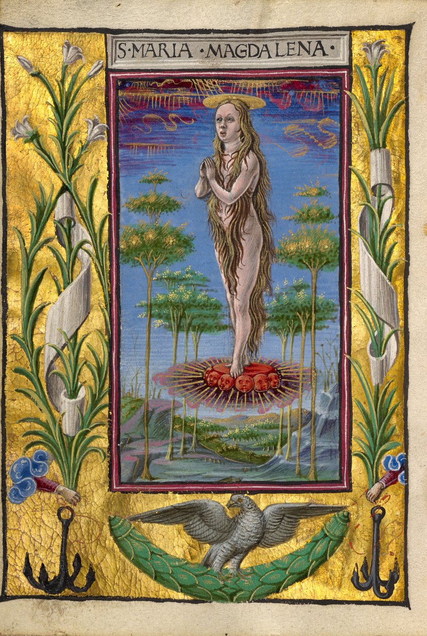 Maria Magdalena uniesiona w górę autorstwa Taddeo Crivelli