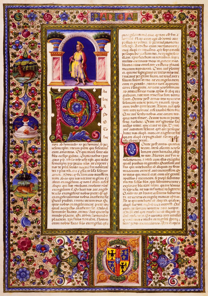 List Pawła do Galatów, z tomu II Biblii Borso d