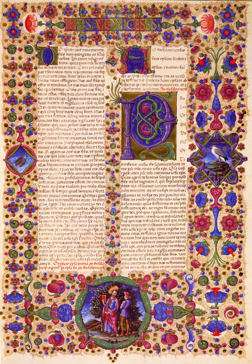 Drugi list Pawła do Tesaloniczan, z tomu II Biblii Borso d