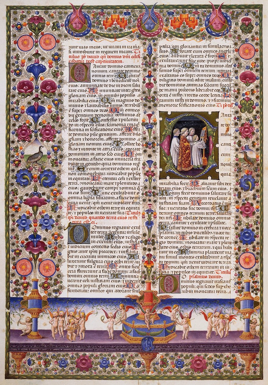 Księga Psalmów, z tomu I Biblii Borso d