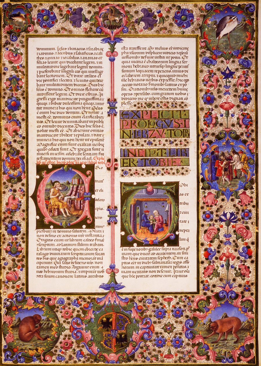 Księga Tobiasza, z tomu I Biblii Borso d