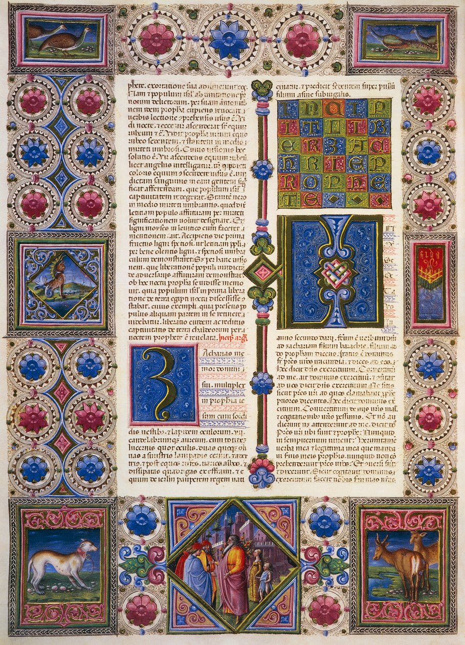 Księga Zachariasza, z tomu II Biblii Borso d