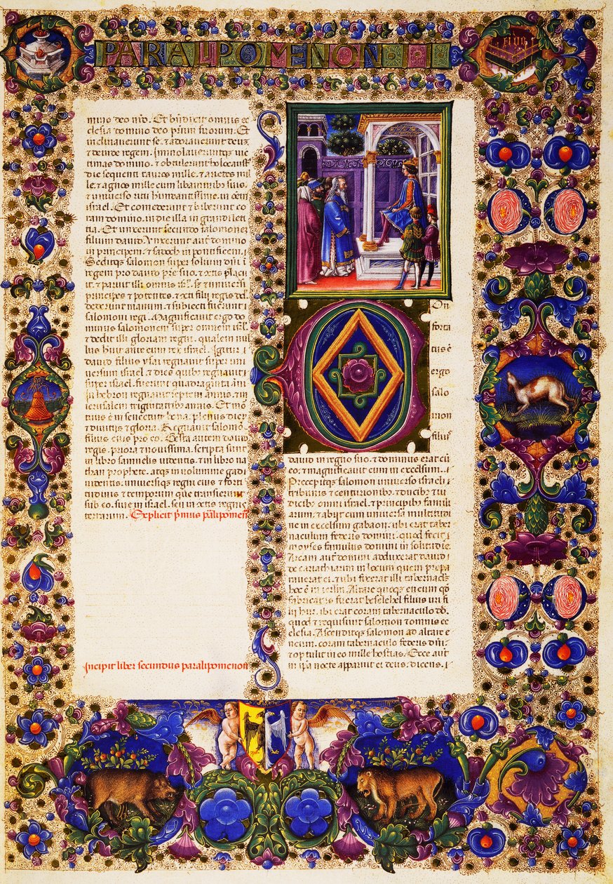 Druga Księga Kronik, z tomu I Biblii Borso d
