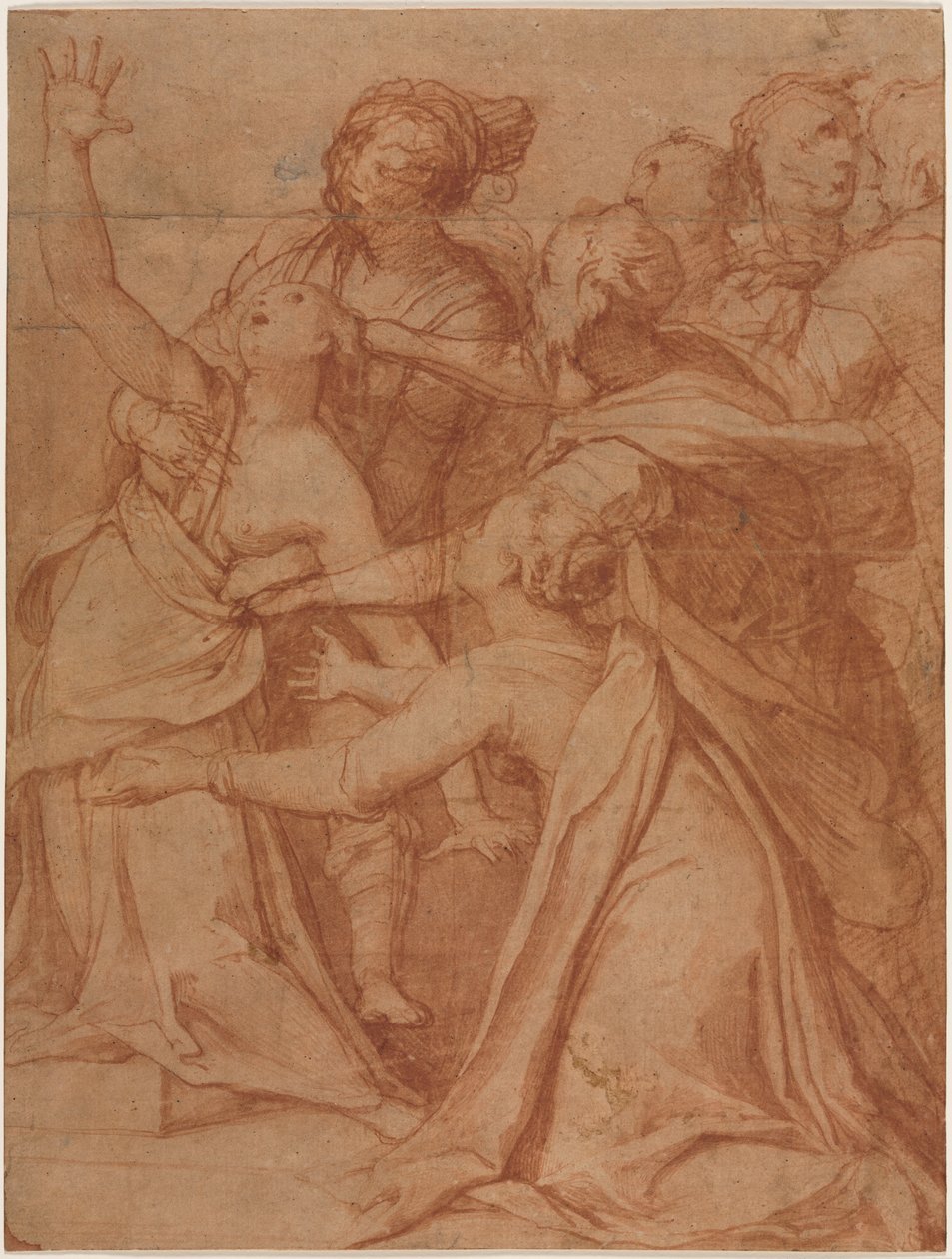 Cud św. Filipa Benizzi: Uzdrowienie demonicznej kobiety, c. 1557. autorstwa Taddeo Zuccari
