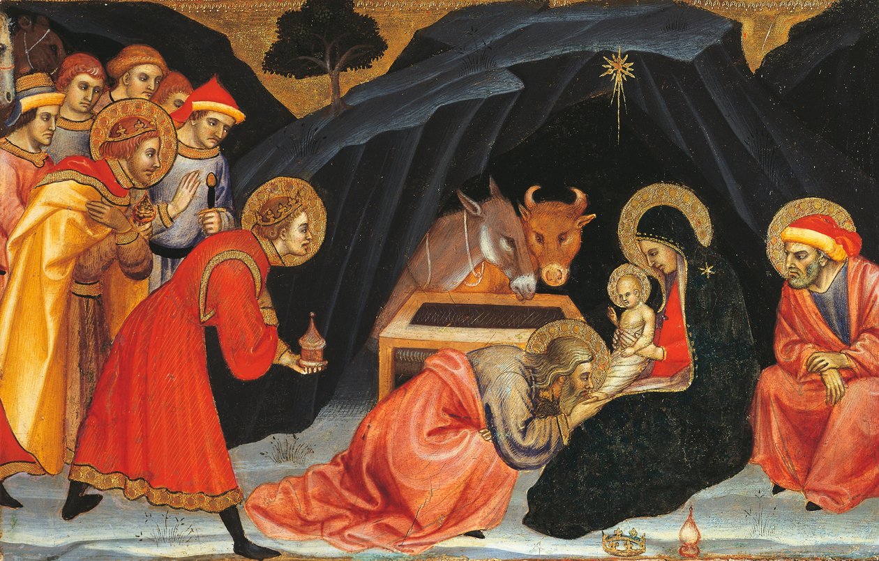 Pokłon Trzech Króli - Taddeo di Bartolo (ok. 1363-1422) autorstwa Taddeo di Bartolo