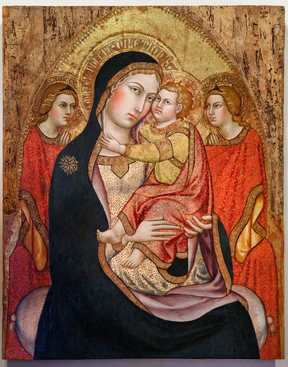 Madonna z Dzieciątkiem i aniołami (tempera na panelu) autorstwa Taddeo di Bartolo