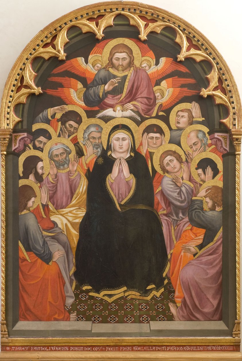 Pięćdziesiątnica, 1403. autorstwa Taddeo di Bartolo
