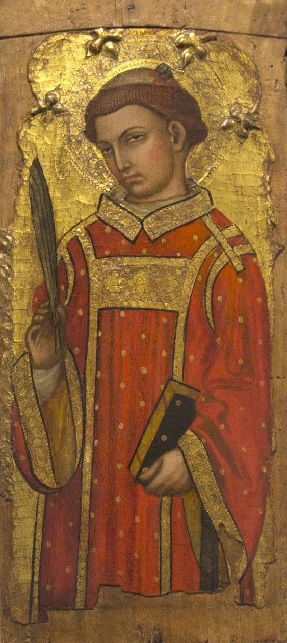 Św. Szczepan, 1418. autorstwa Taddeo di Bartolo