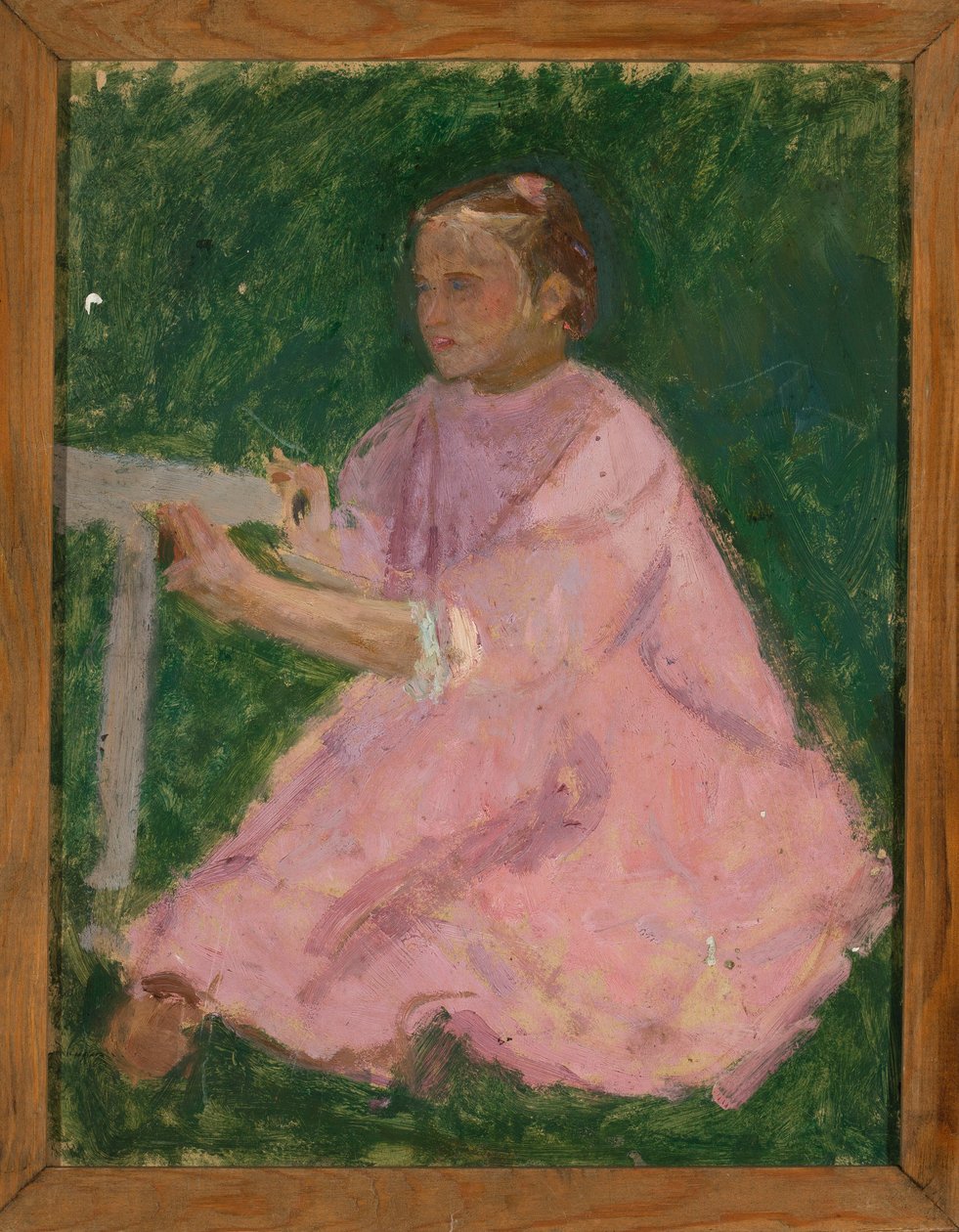 Mädchen im rosa Kleid autorstwa Tadeusz Makowski