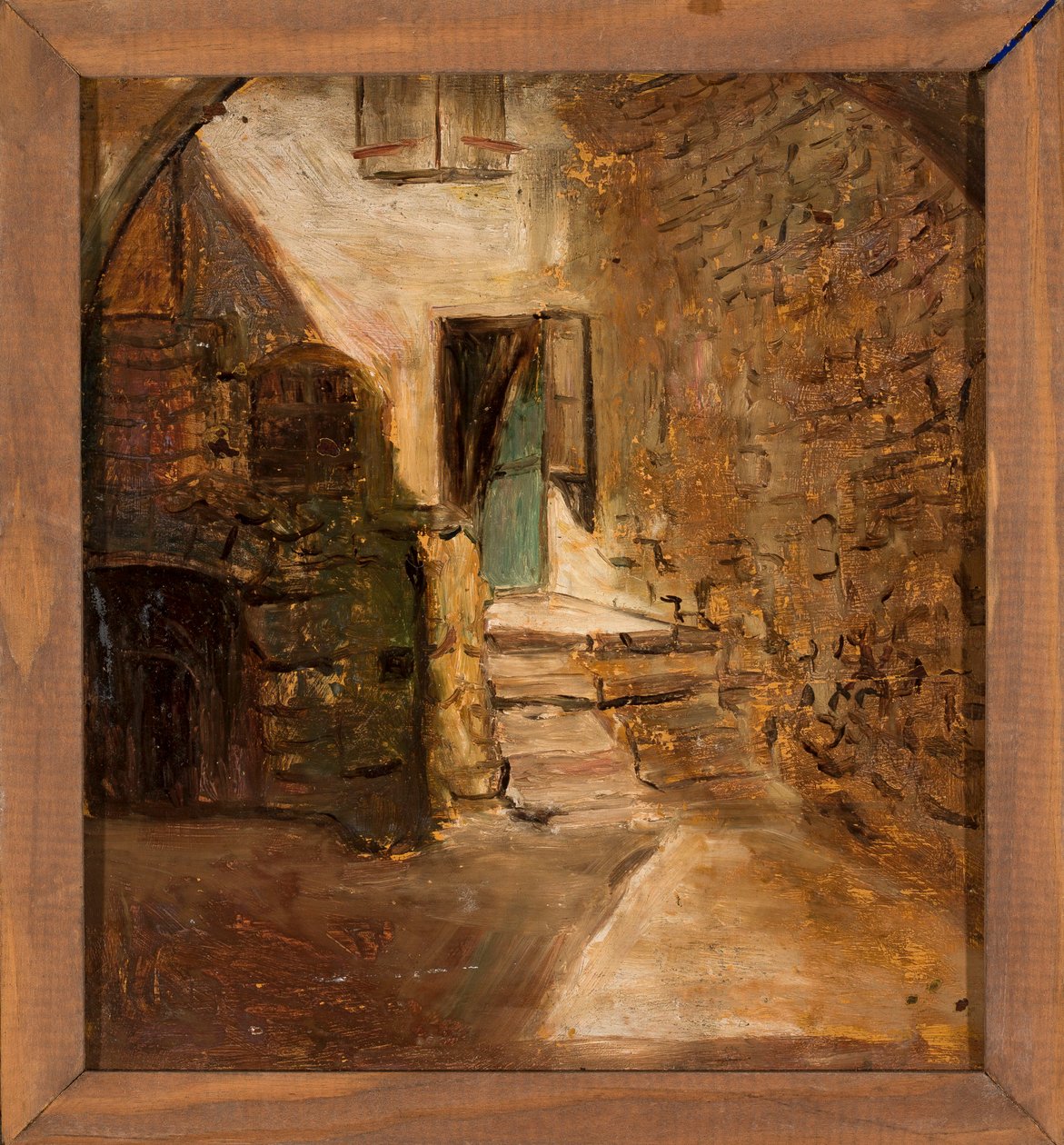 Fragment starego domu autorstwa Tadeusz Makowski