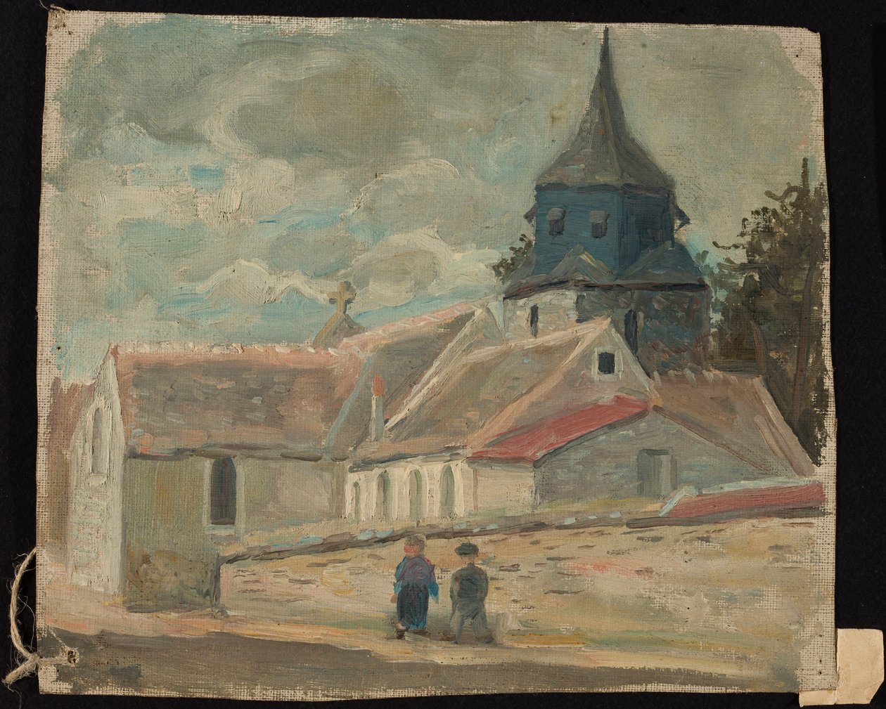 Kościółek wiejski (Breuilpont) autorstwa Tadeusz Makowski