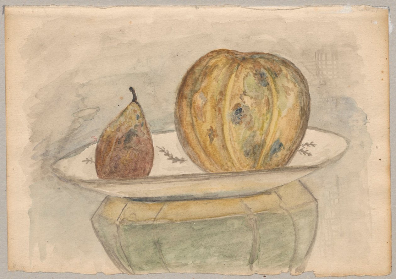 Martwa natura z melonem autorstwa Tadeusz Makowski