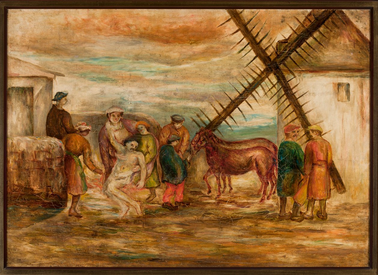 Miłosierny Samarytanin autorstwa Tadeusz Makowski