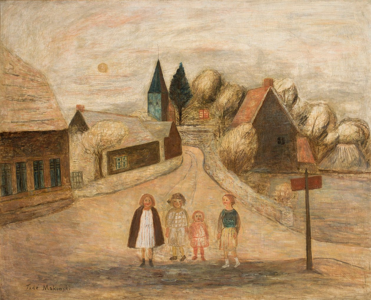 Pejzaż normandzki (Breuilpont) autorstwa Tadeusz Makowski