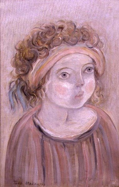 Portret dziecka (olej na płótnie) autorstwa Tadeusz Makowski