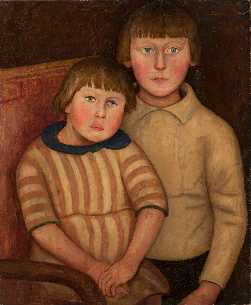 Portret dwojga dzieci autorstwa Tadeusz Makowski