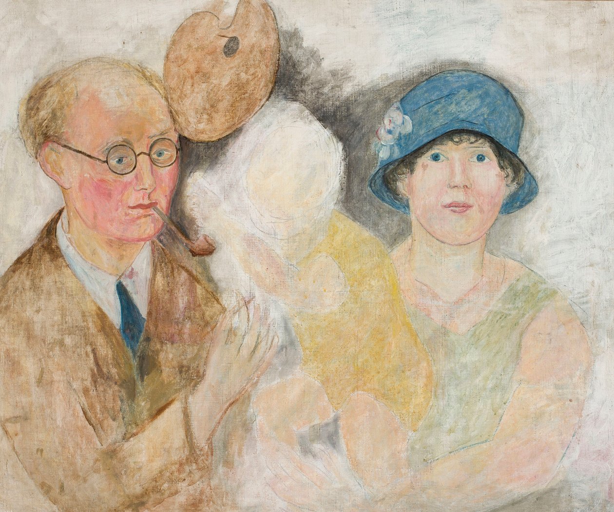 Portret malarza z rodziną (M. Gromaire) autorstwa Tadeusz Makowski