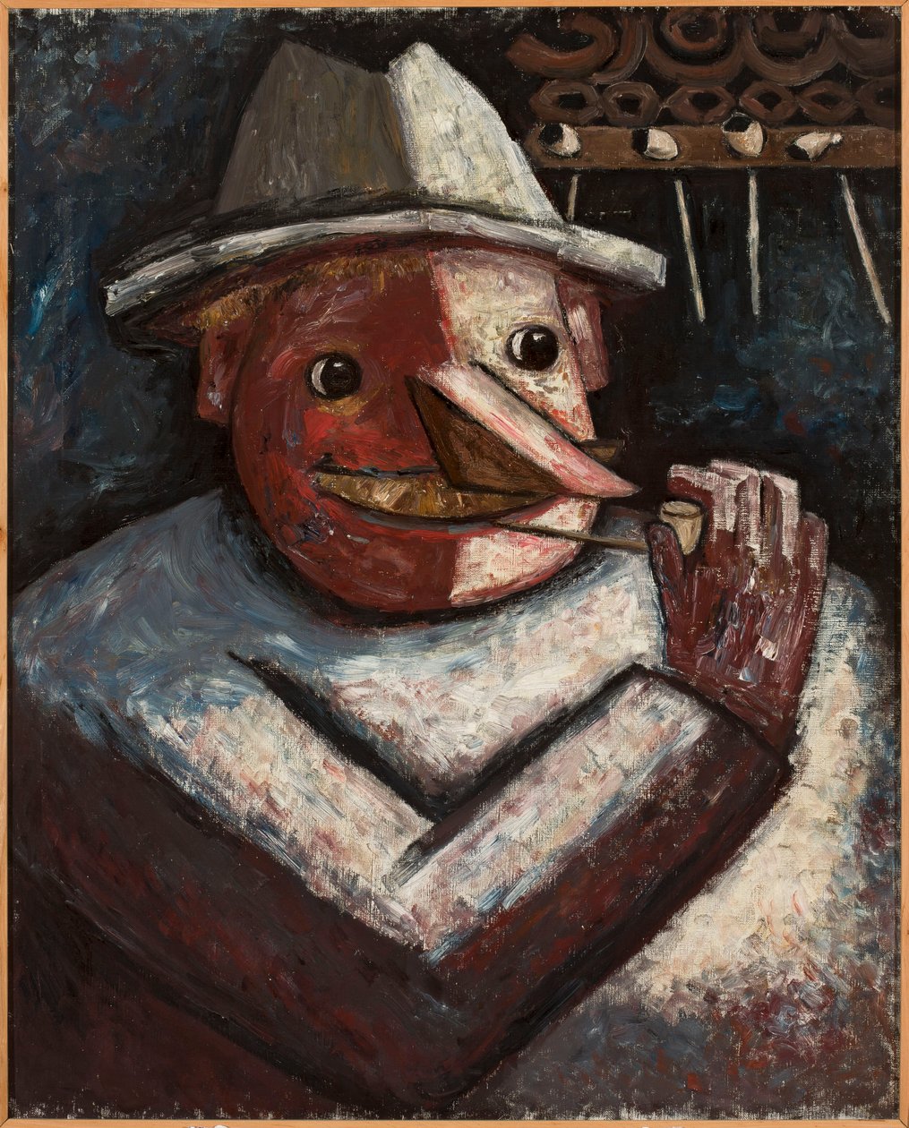 Portret męski z fajkami autorstwa Tadeusz Makowski