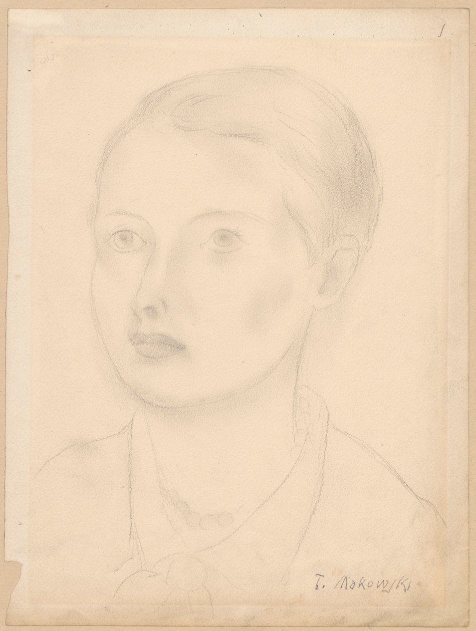 Portret młodej dziewczyny autorstwa Tadeusz Makowski