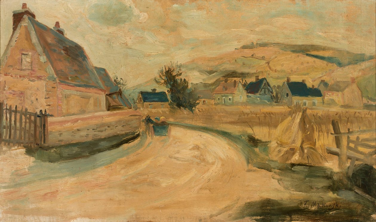 Wioska Merey autorstwa Tadeusz Makowski