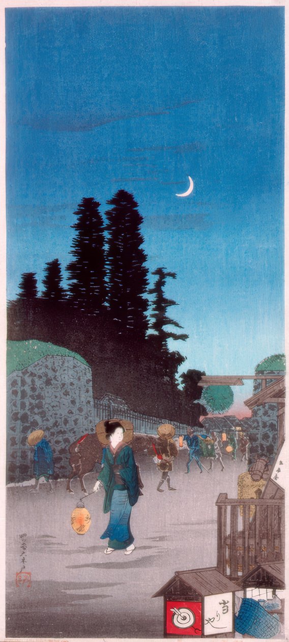 Wielka brama w Yotsuya autorstwa Takahashi Hiroaki
