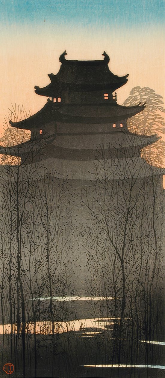 Zamek Nagoi autorstwa Takahashi Hiroaki
