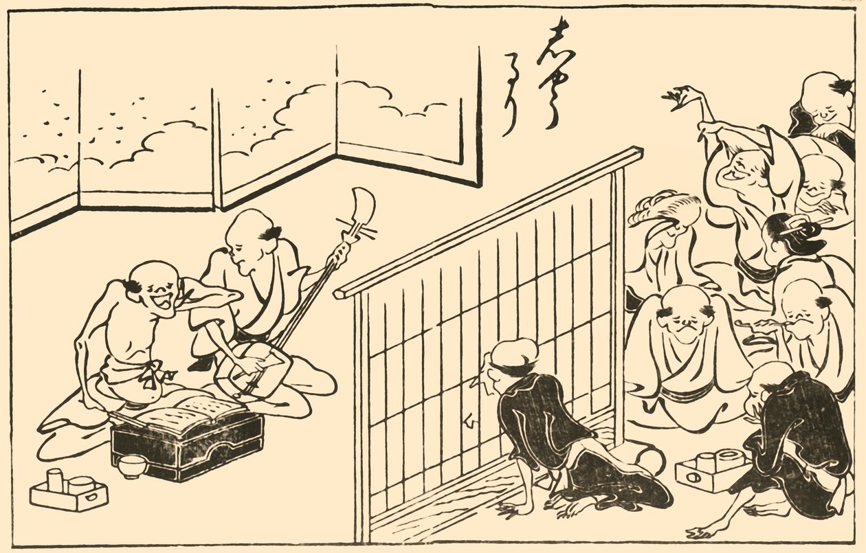 Muzycy, 1793, 1924. autorstwa Takehara Shunchosai