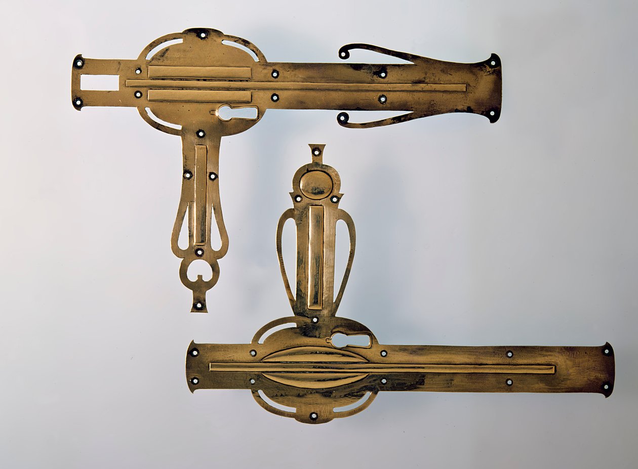 Klamki, 1898-99 (metalowe) autorstwa Talwin Morris