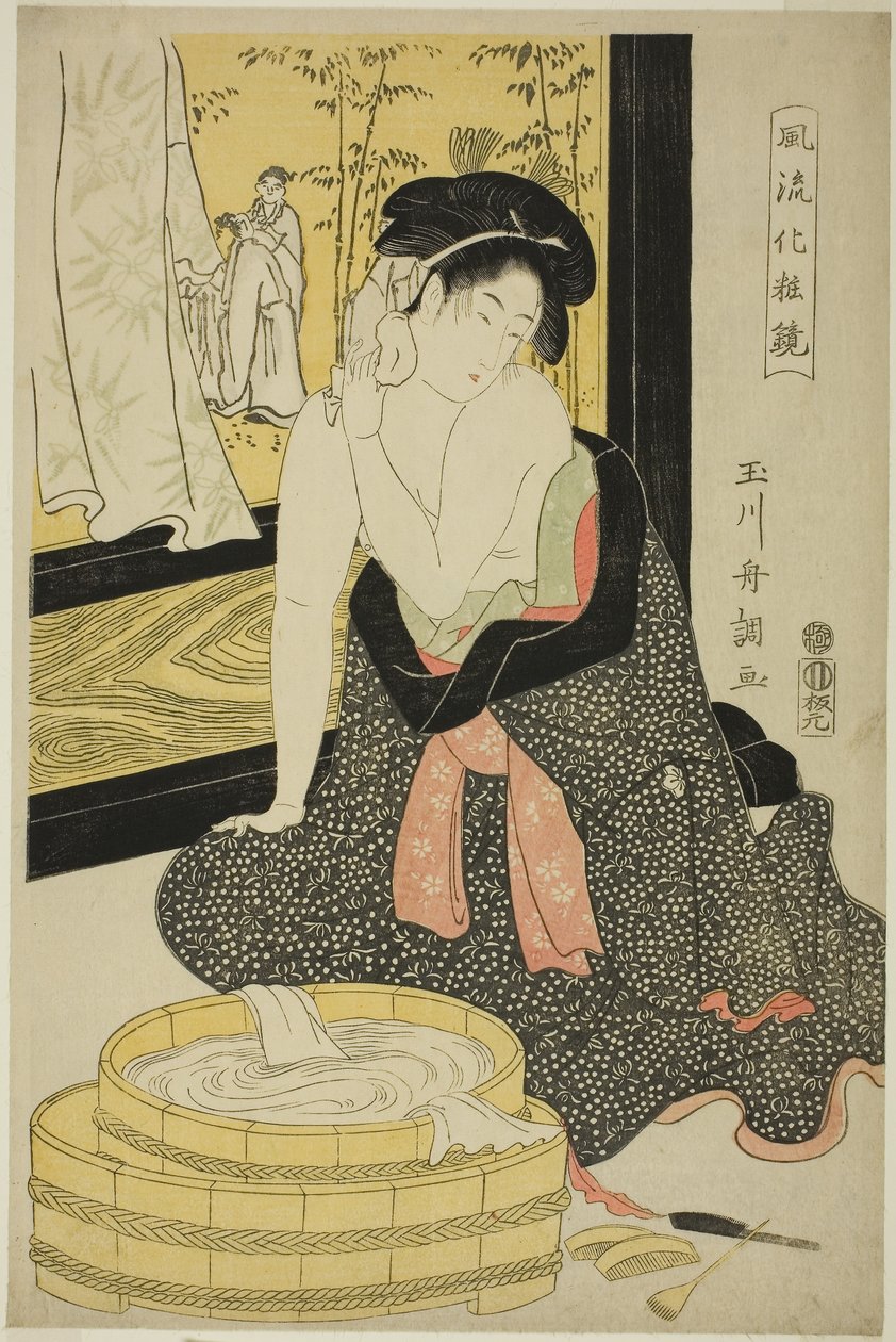 Mirror of Elegance (Furyu kesho kagami) (kolorowy drzeworyt; oban) autorstwa Tamagawa Shucho