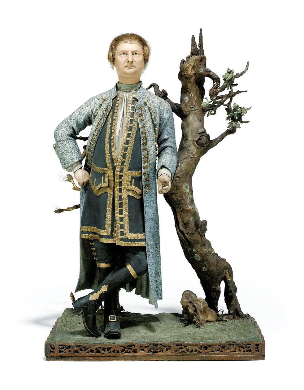Malowana gliniana figurka tradycyjnie identyfikowana jako David Garrick, ok. 1770 (ceramika) autorstwa Tan Che Qua Tan Che Qua