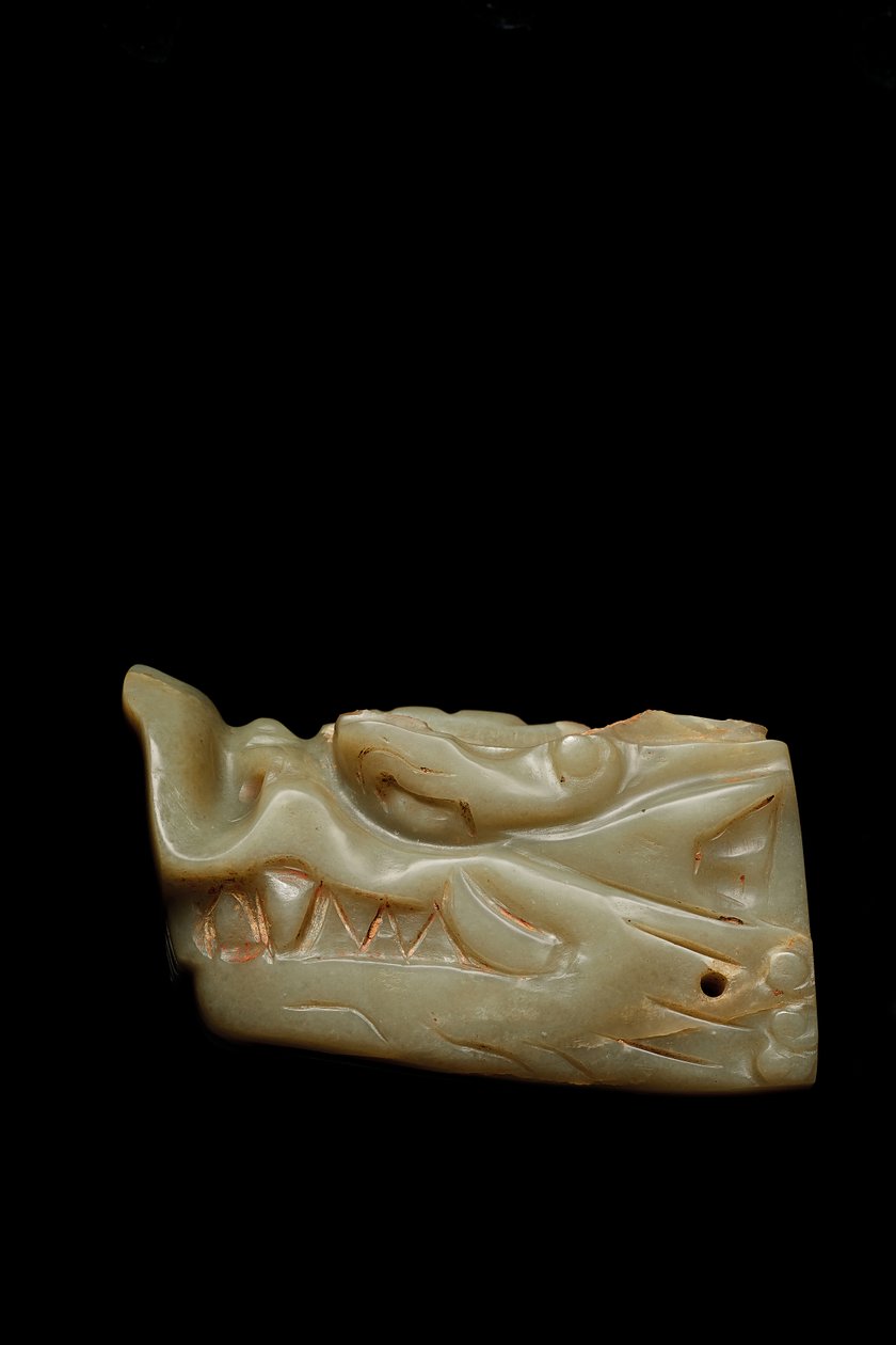 Jadeitowa głowa smoka Junkunc autorstwa Tang Dynasty Chinese School