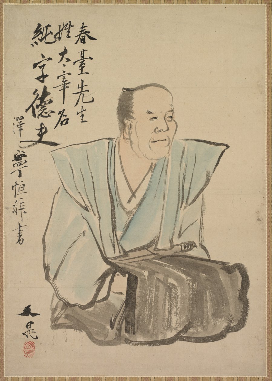 Wyimaginowany portret Shundai Dazai autorstwa Tani Buncho