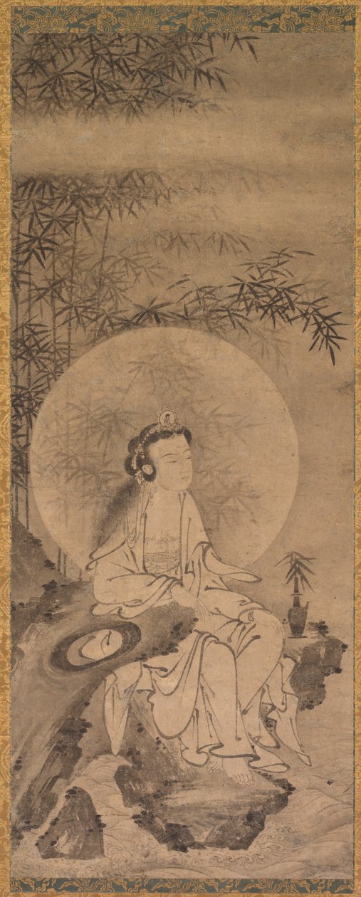 Guanyin w białej szacie autorstwa Tani Buncho