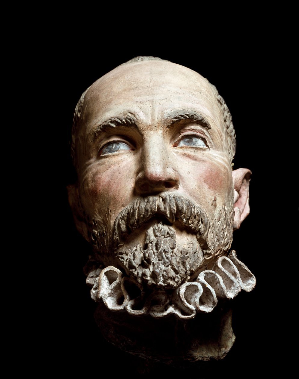 Rzeźba głowy dżentelmena autorstwa Tanzio da Varallo (Antonio d