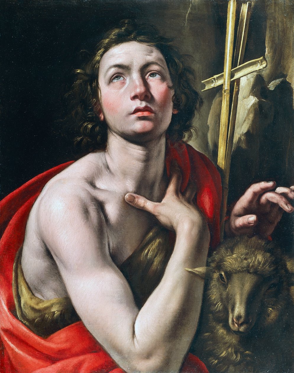 Św. Jan Chrzciciel, Tanzio da Varallo (ur. 1575-1580, zm. 1632-1633), olej na płótnie autorstwa Tanzio da Varallo