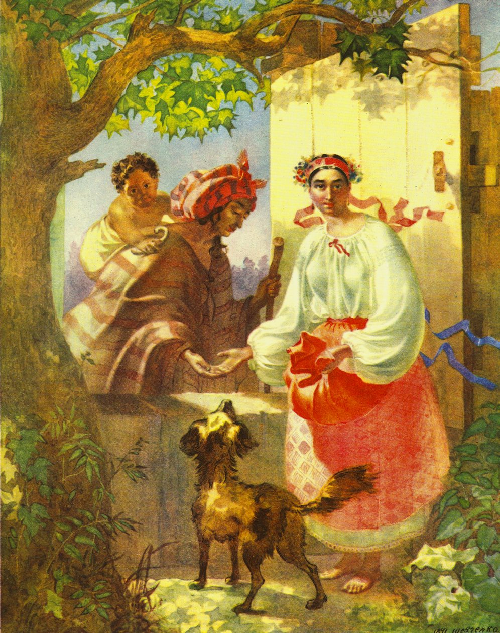 Cygańska wróżka Tarasa Szewczenki autorstwa Taras Shevchenko