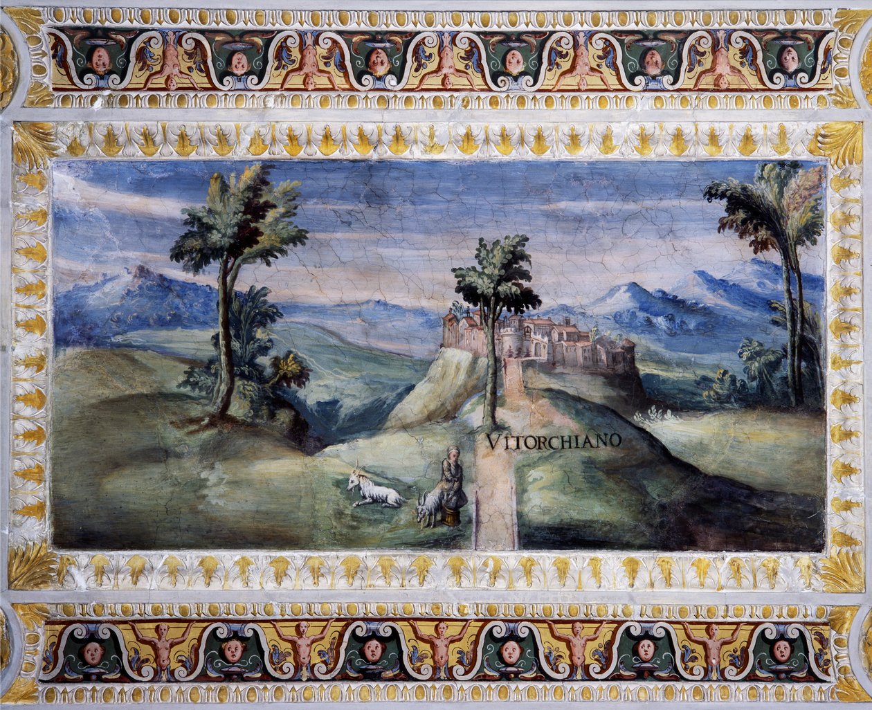 Widok Vitorchiano autorstwa Tarquinio Ligustri