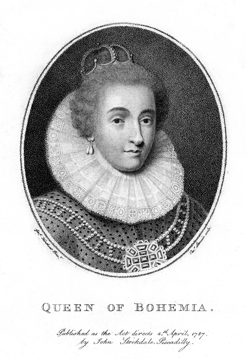 Elżbieta, elektorka palatyn i królowa Czech, 1787 r. autorstwa Taylor