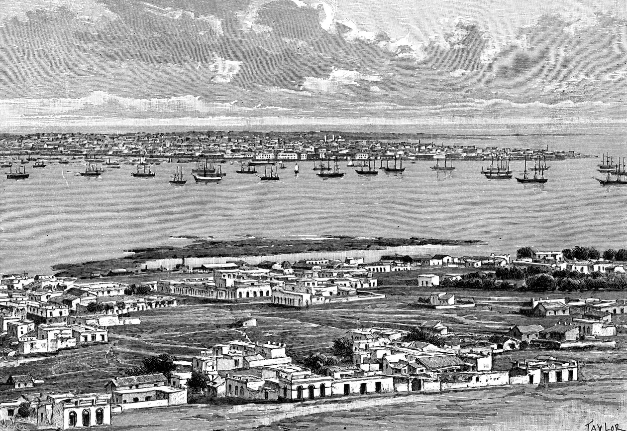 Montevideo, Urugwaj, 1895. autorstwa Taylor