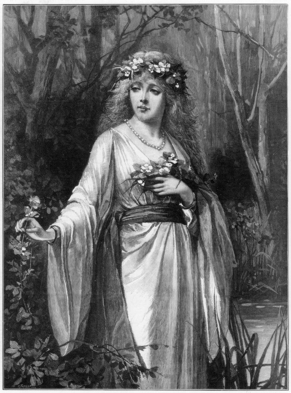 Ofelia, 1892 autorstwa Taylor