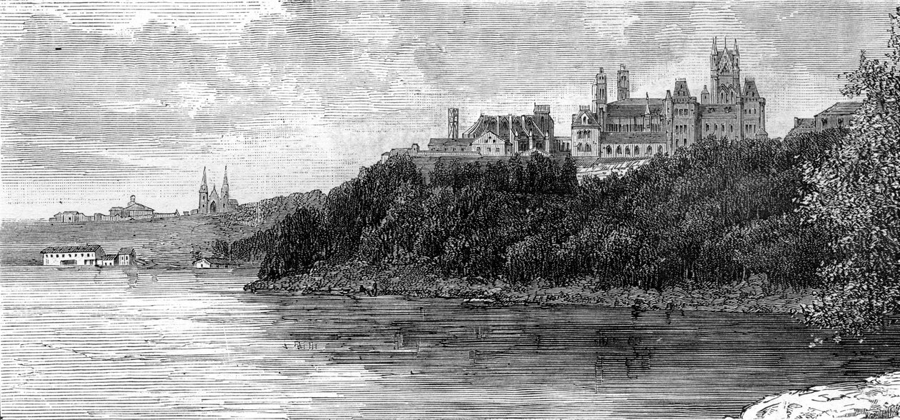 Budynek Parlamentu, Ottawa, Kanada, XIX wiek. autorstwa Taylor