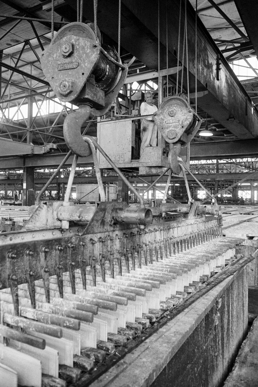 Phelps Dodge Smelter Douglas Arizona, wytapianie miedzi z kopalni miedzi Phelps Dodge... autorstwa Ted Spiegel