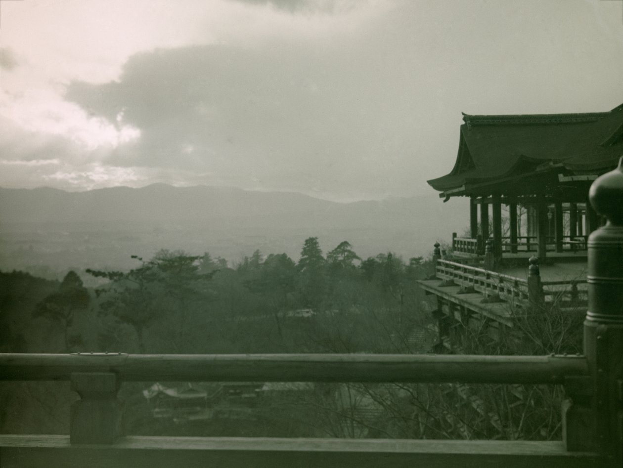 Świątynia Kiyomizu-dera w Kioto, około 1900-1915 (zdjęcie) autorstwa Teijiro Takagi